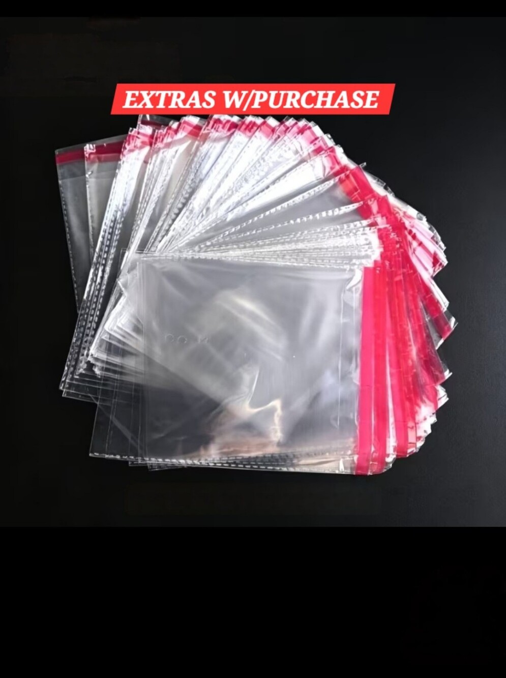 15ct. 5x6 Clear Resealable Plastic Bags